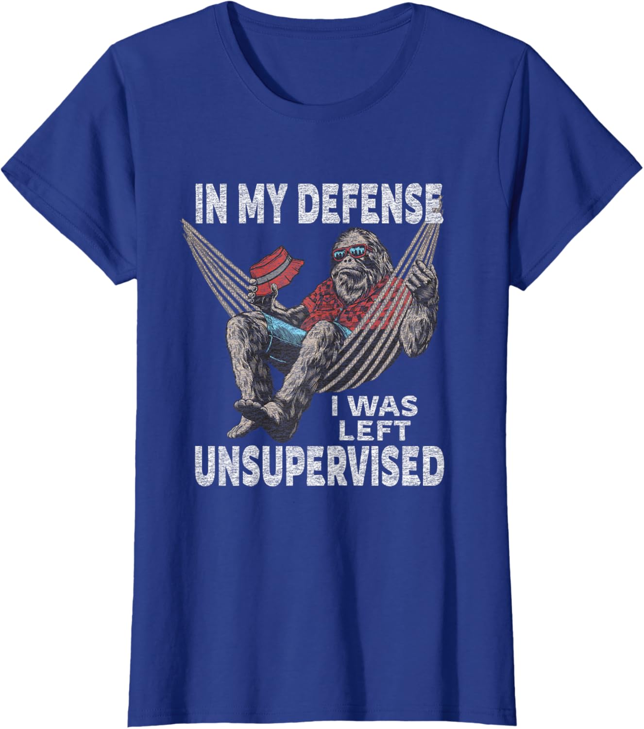 in My Defense I was Left Unsupervised Graphic Funny Saying T-Shirt