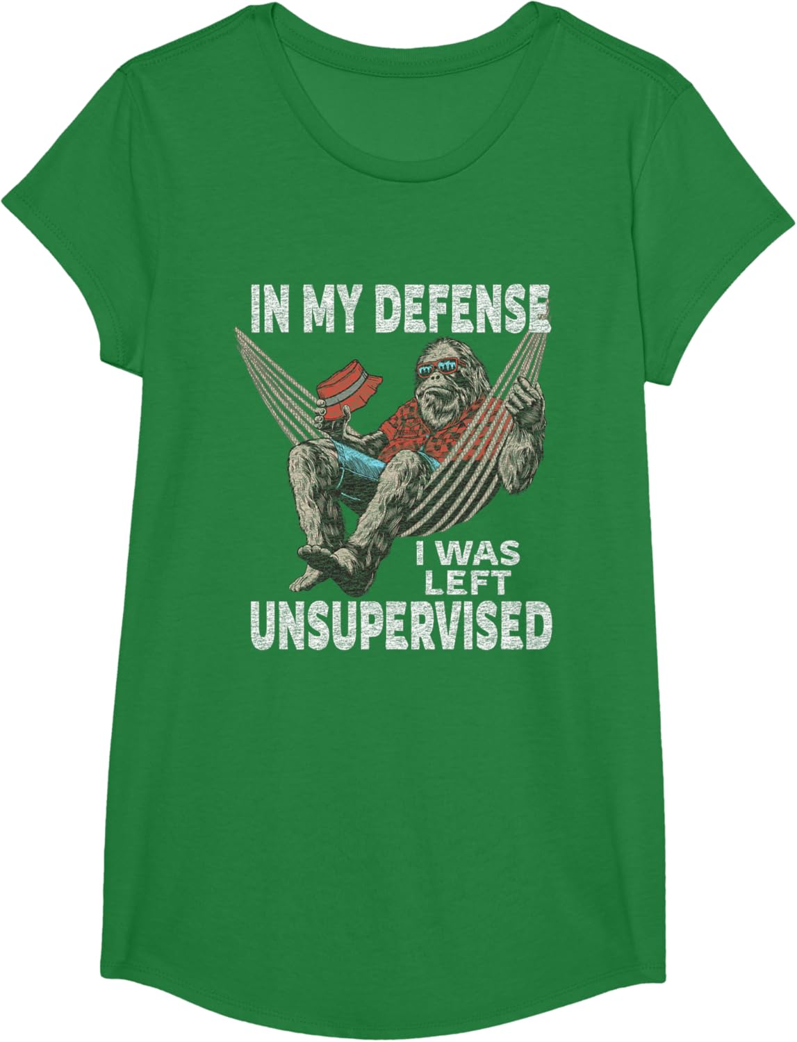 in My Defense I was Left Unsupervised Graphic Funny Saying T-Shirt