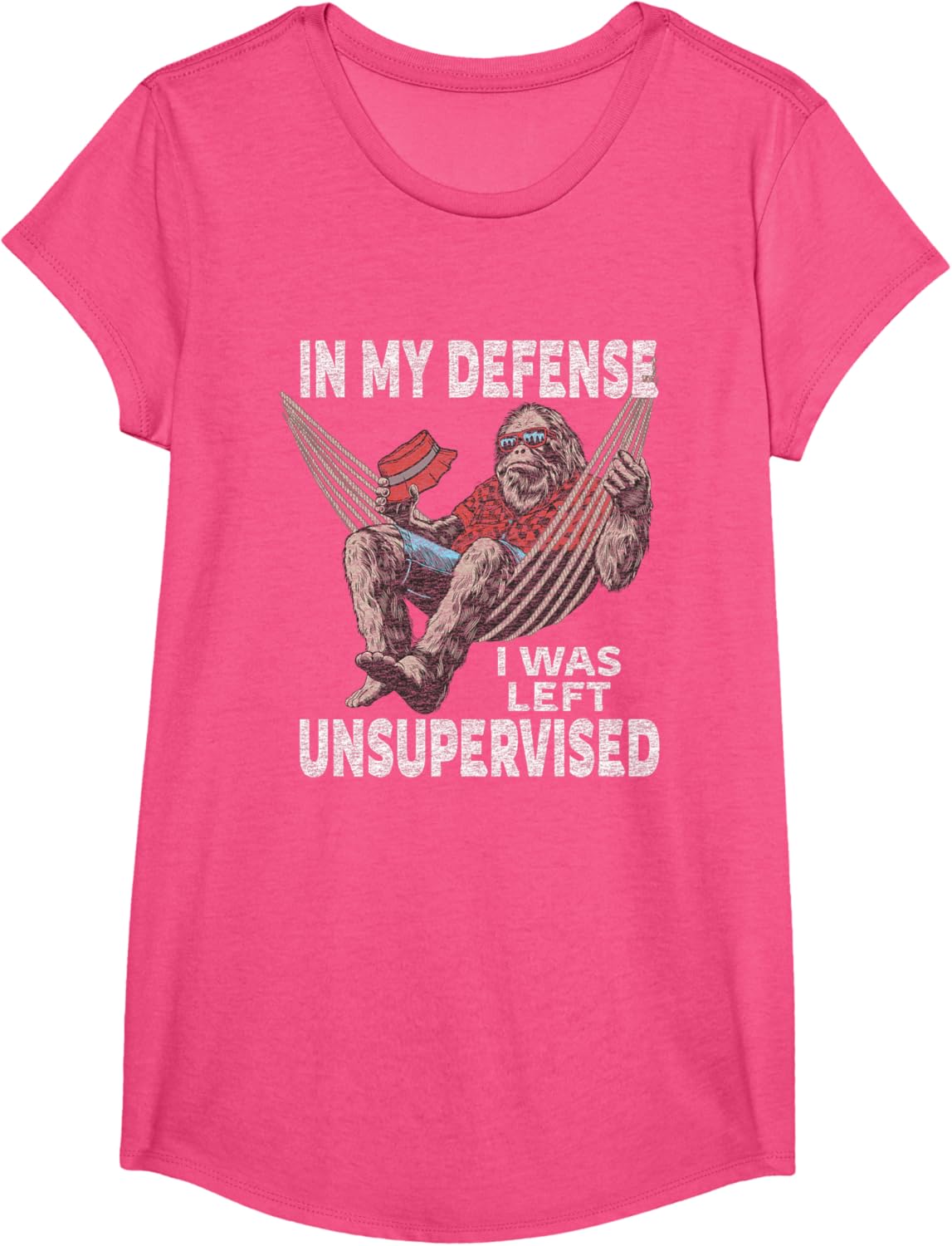 in My Defense I was Left Unsupervised Graphic Funny Saying T-Shirt