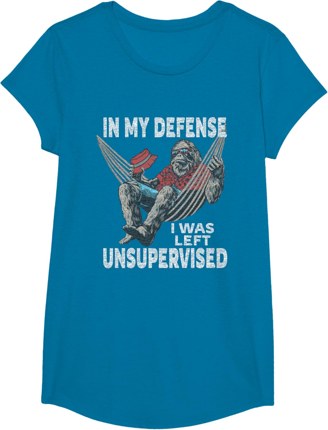 in My Defense I was Left Unsupervised Graphic Funny Saying T-Shirt