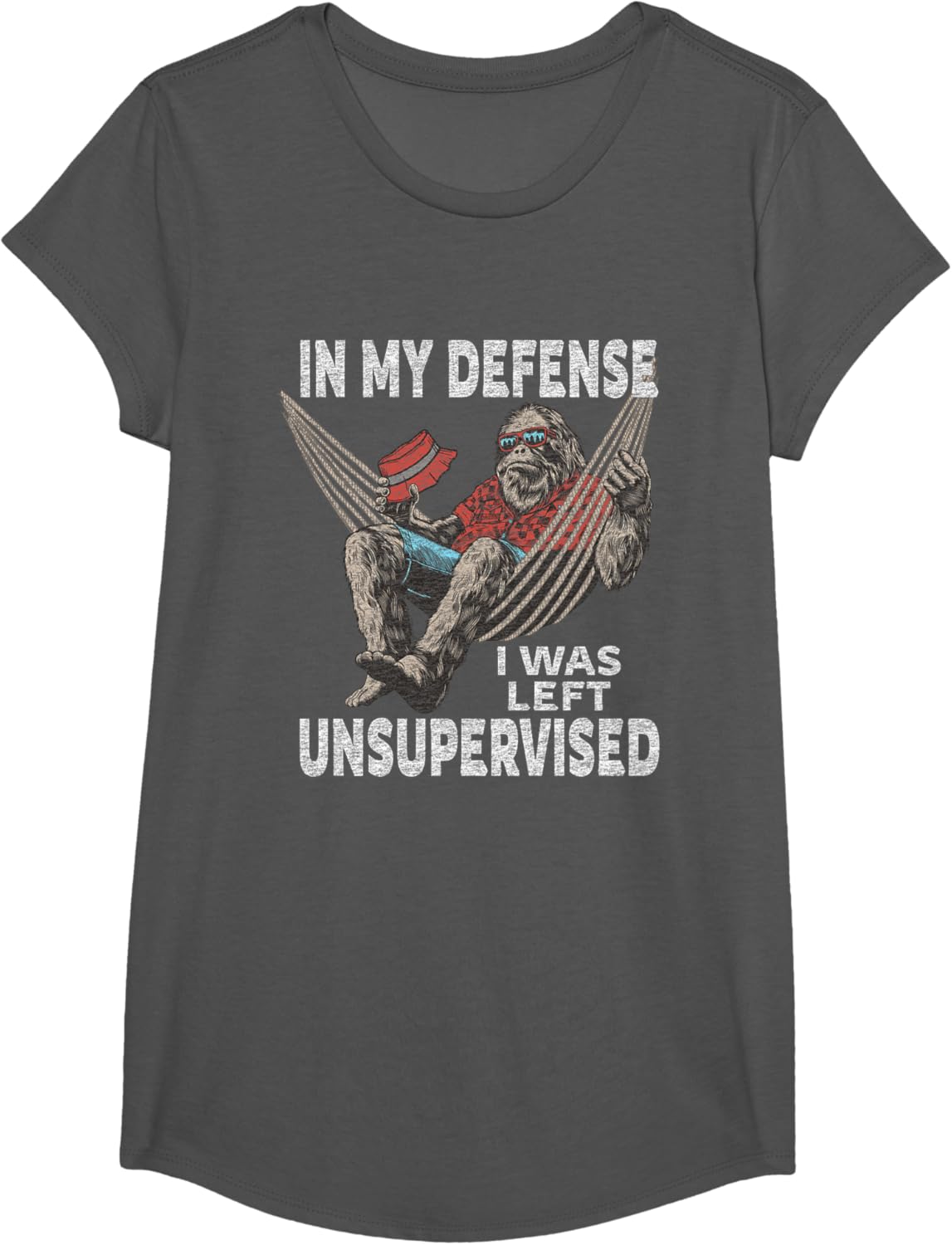 in My Defense I was Left Unsupervised Graphic Funny Saying T-Shirt