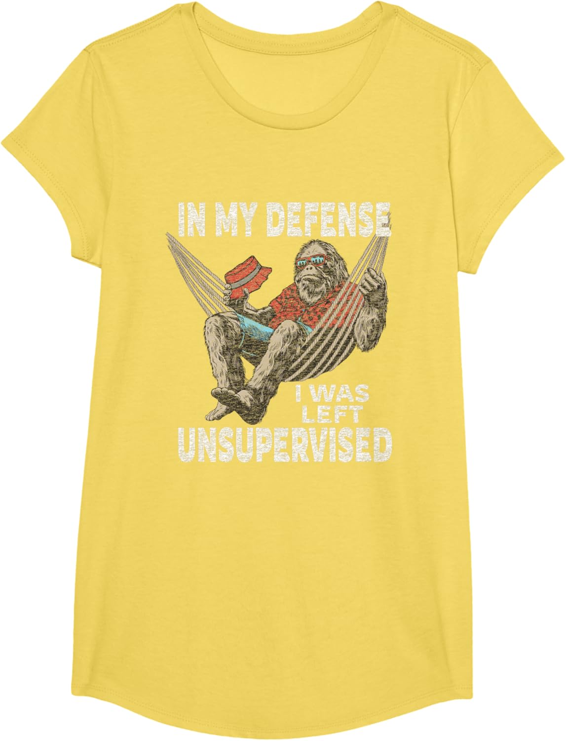 in My Defense I was Left Unsupervised Graphic Funny Saying T-Shirt