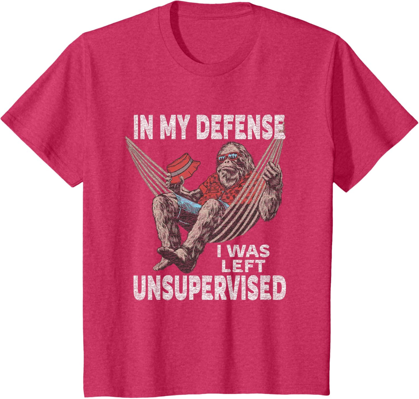 in My Defense I was Left Unsupervised Graphic Funny Saying T-Shirt