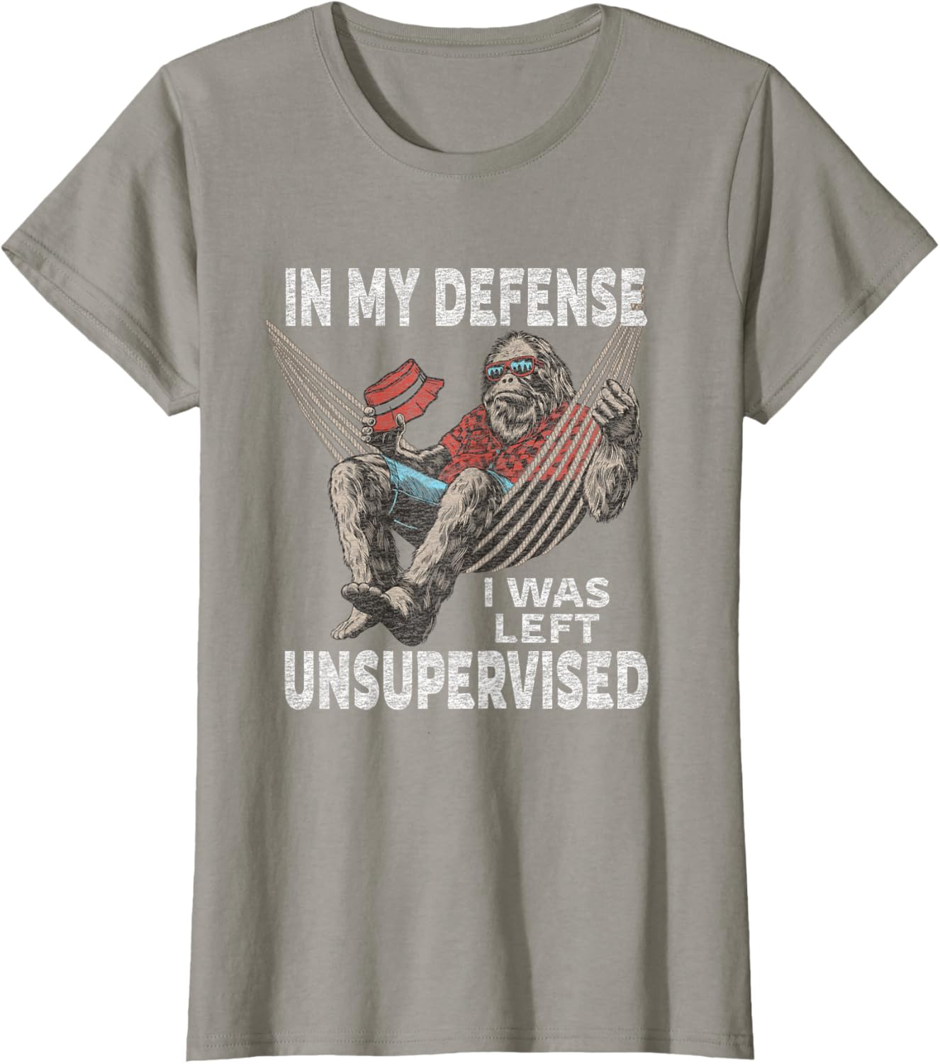 in My Defense I was Left Unsupervised Graphic Funny Saying T-Shirt
