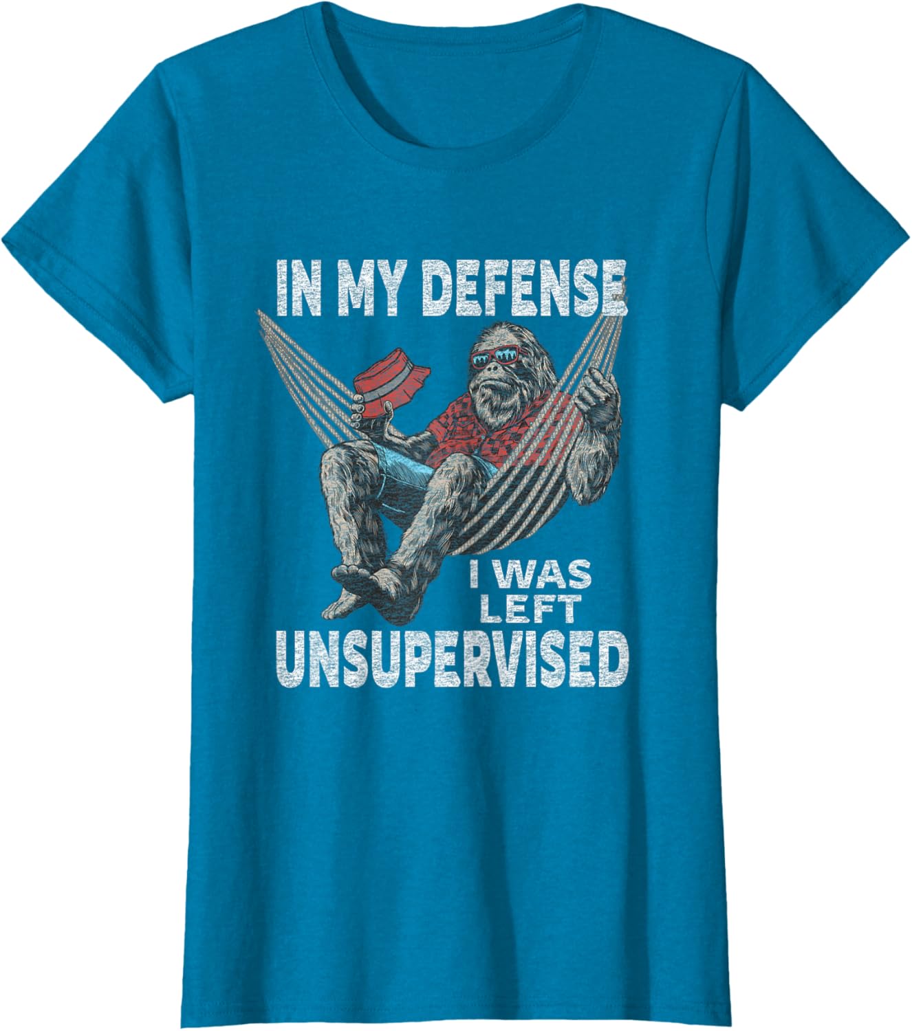 in My Defense I was Left Unsupervised Graphic Funny Saying T-Shirt