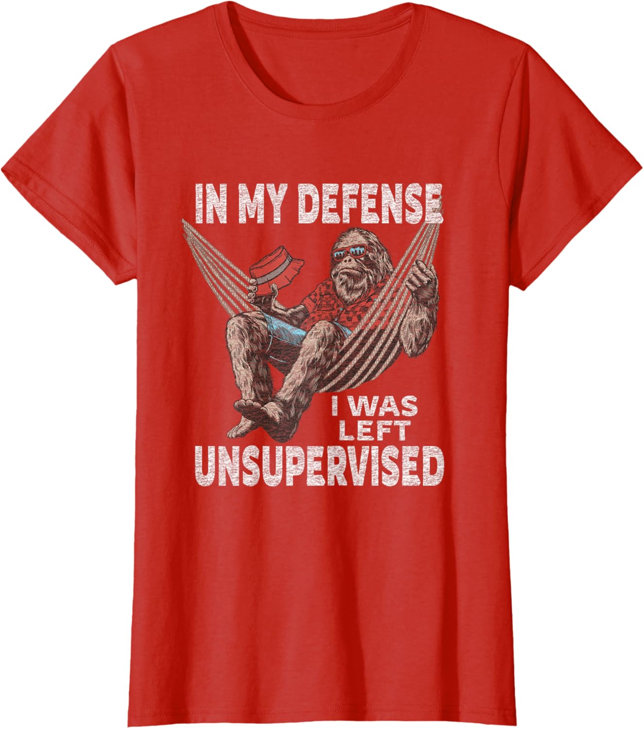 in My Defense I was Left Unsupervised Graphic Funny Saying T-Shirt