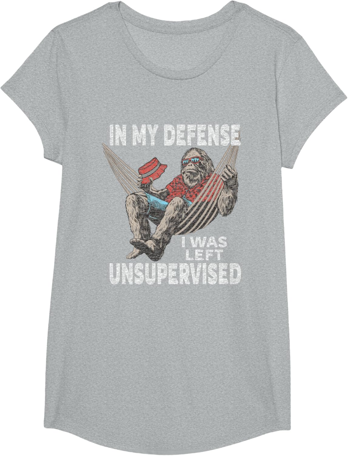 in My Defense I was Left Unsupervised Graphic Funny Saying T-Shirt
