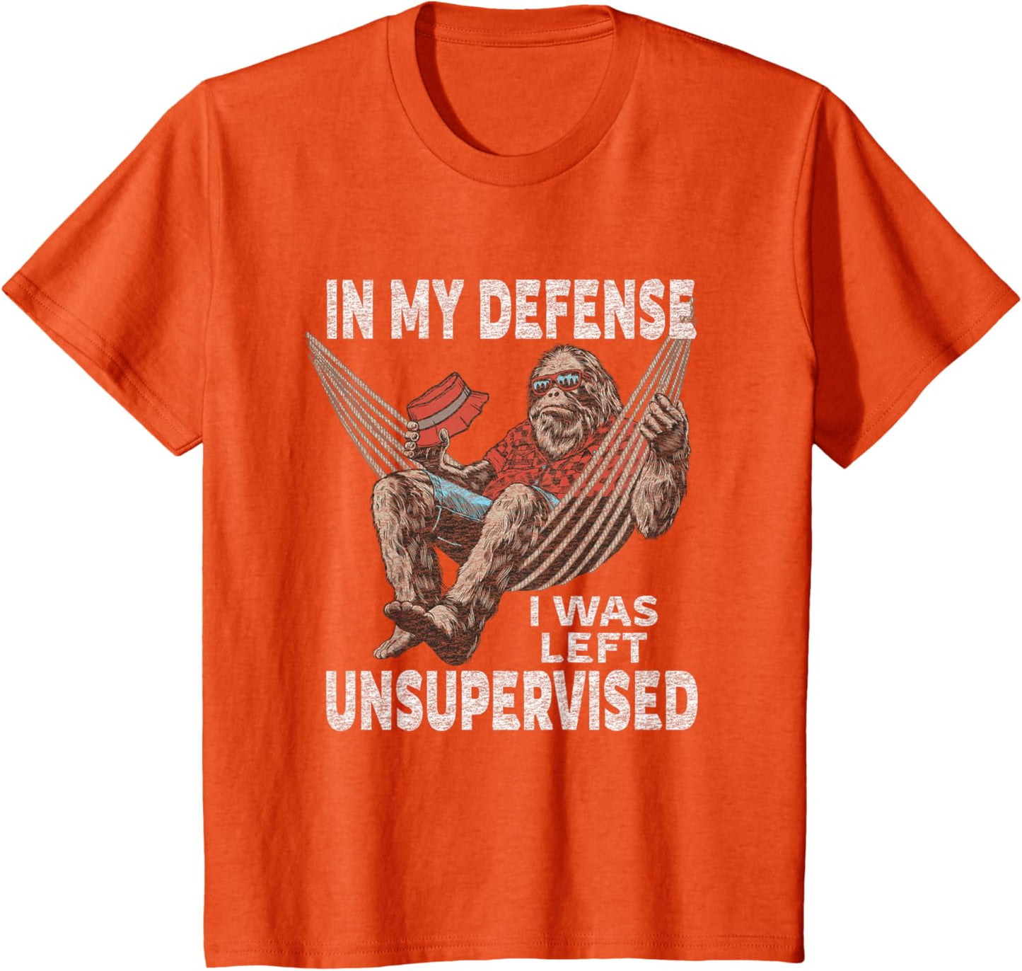 in My Defense I was Left Unsupervised Graphic Funny Saying T-Shirt