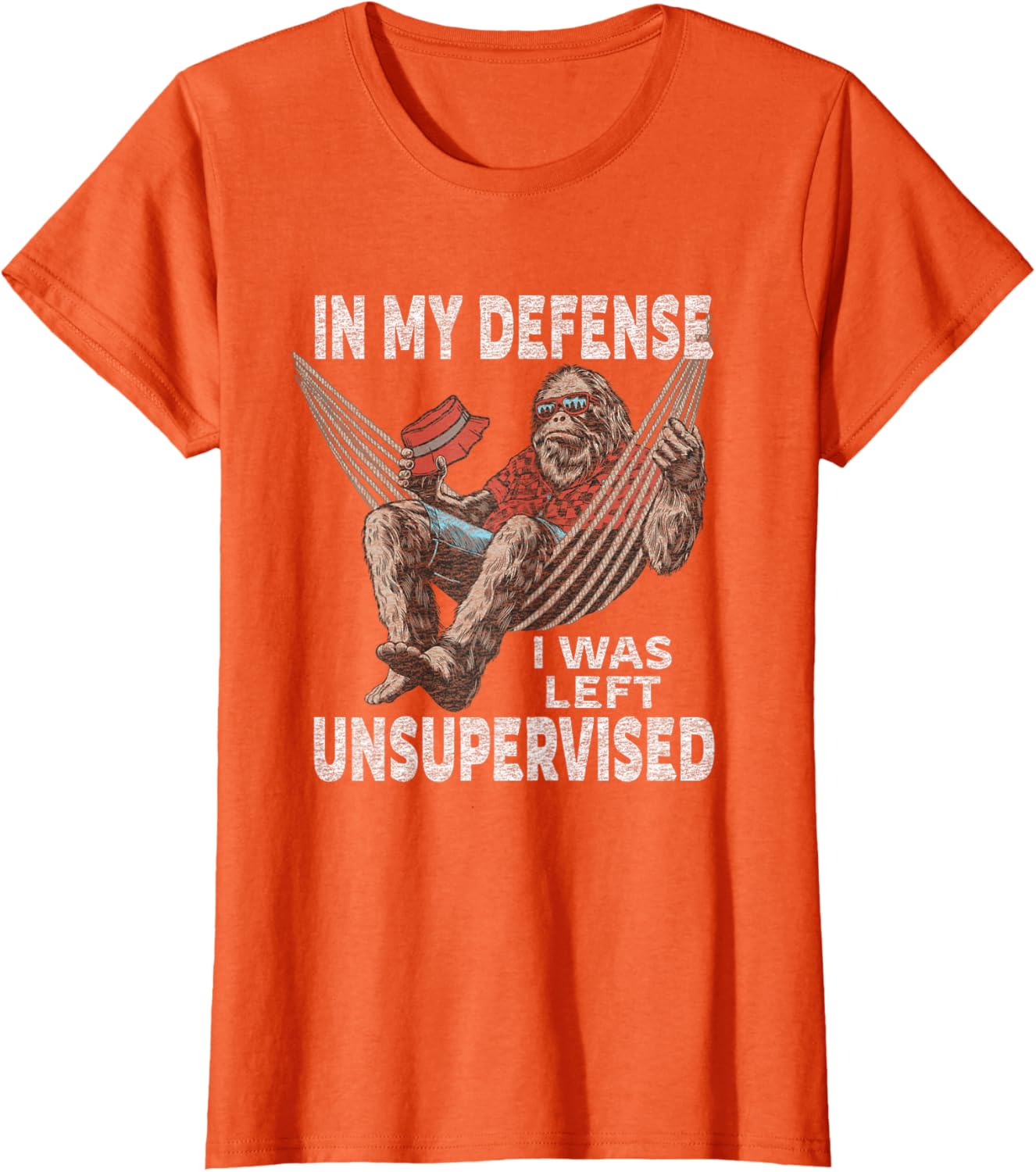 in My Defense I was Left Unsupervised Graphic Funny Saying T-Shirt