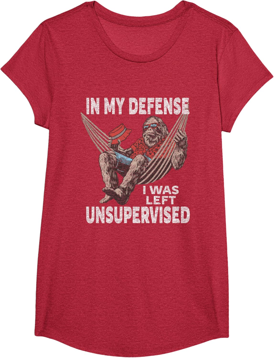 in My Defense I was Left Unsupervised Graphic Funny Saying T-Shirt