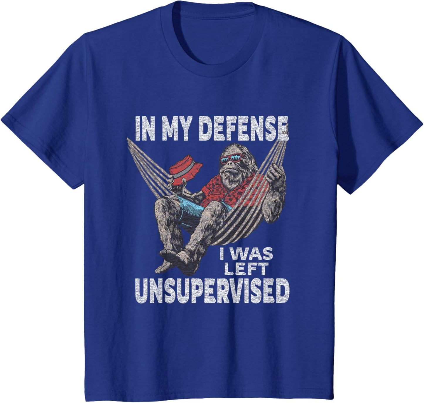 in My Defense I was Left Unsupervised Graphic Funny Saying T-Shirt