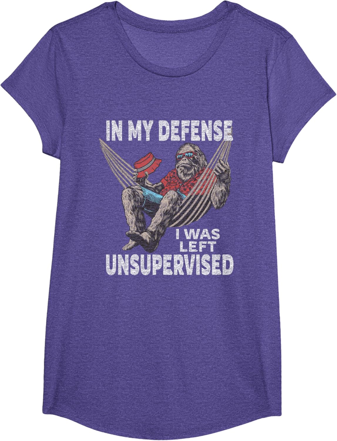 in My Defense I was Left Unsupervised Graphic Funny Saying T-Shirt