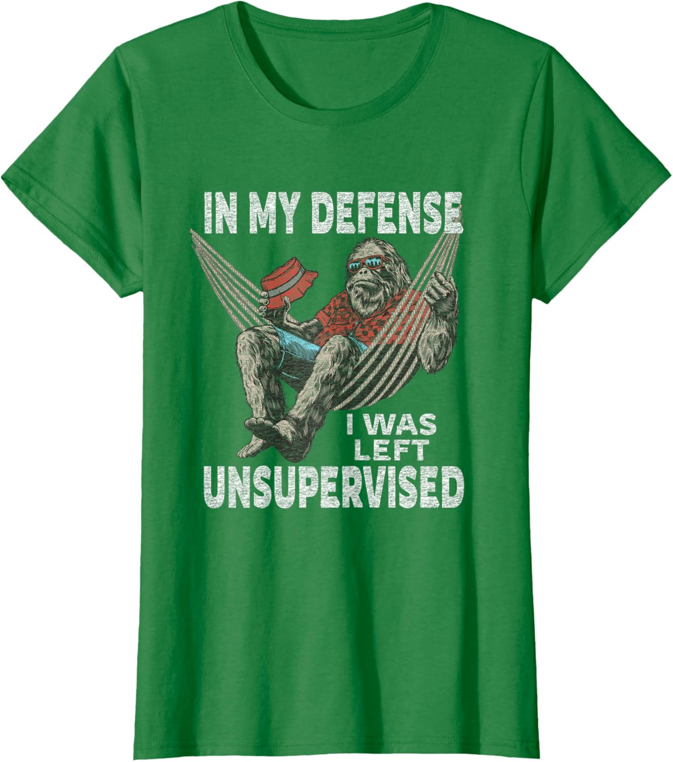 in My Defense I was Left Unsupervised Graphic Funny Saying T-Shirt