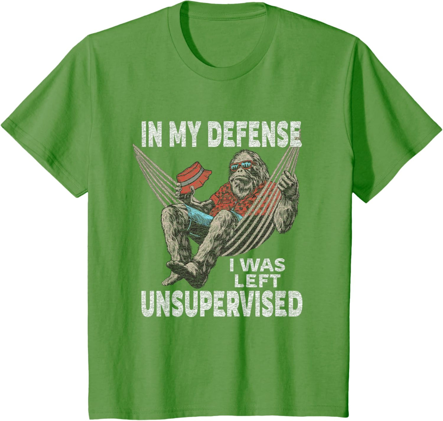 in My Defense I was Left Unsupervised Graphic Funny Saying T-Shirt